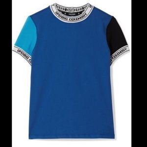 OPENING CEREMONY BLUE BANDED NECK T SHIRT 🤩🤩